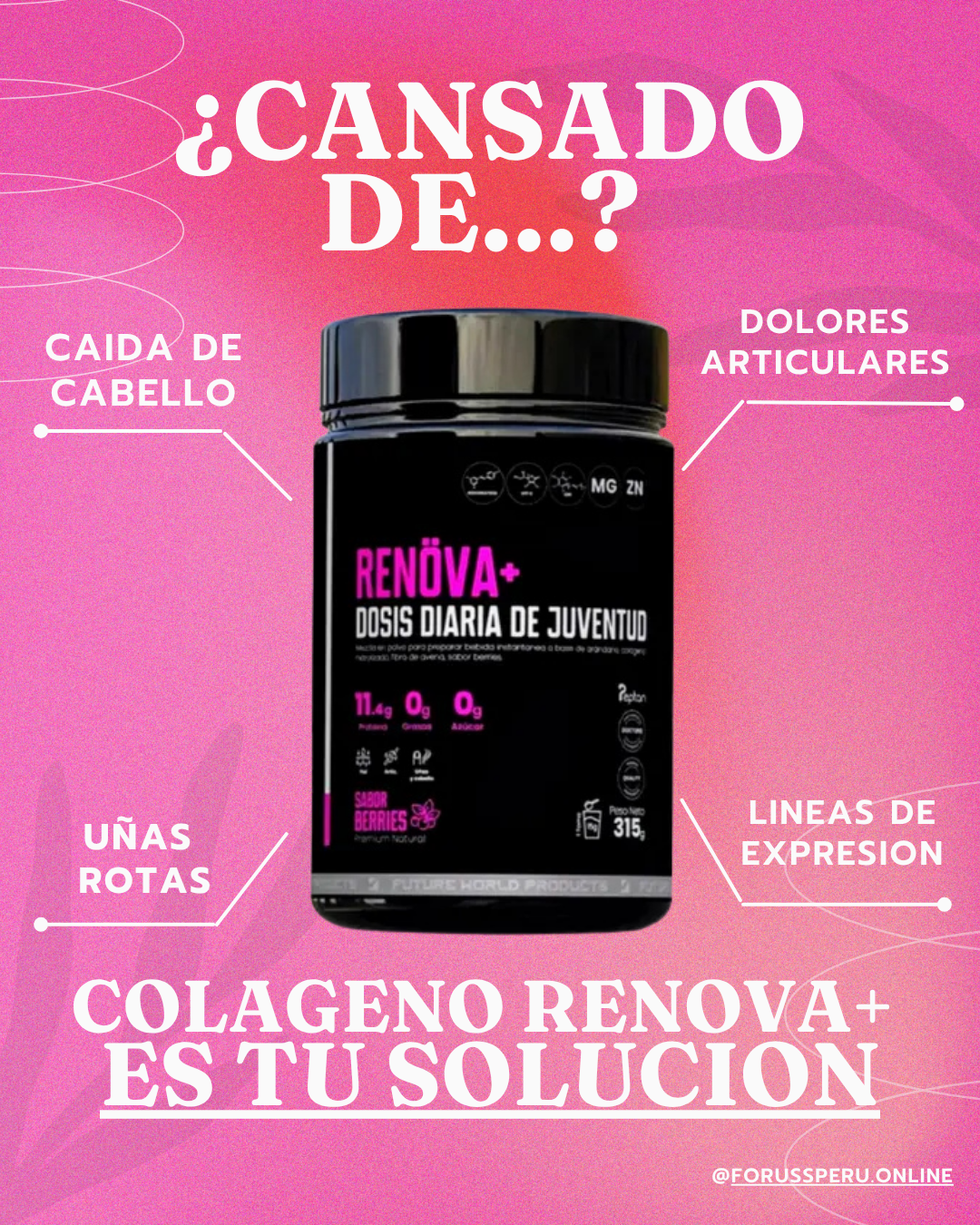 COLAGENO RENOVA+ (con Biopeptidos activos)